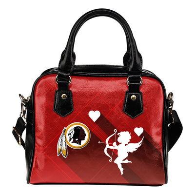Superior Cupid Love Delightful Washington Redskins Shoulder Handbags