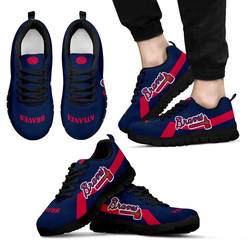 Atlanta Braves Line Logo Sneakers