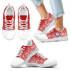 Heart Flying Valentine Sweet Logo Texas Rangers Sneakers