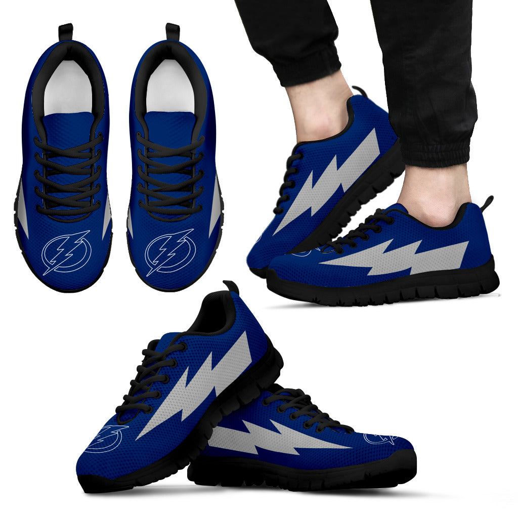 Colorful Tampa Bay Lightning Sneakers Thunder Lightning Amazing Logo