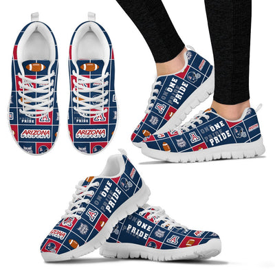 Colorful Pride Flag Arizona Wildcats Sneakers