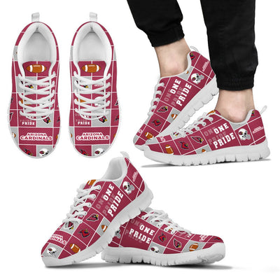 Colorful Pride Flag Arizona Cardinals Sneakers