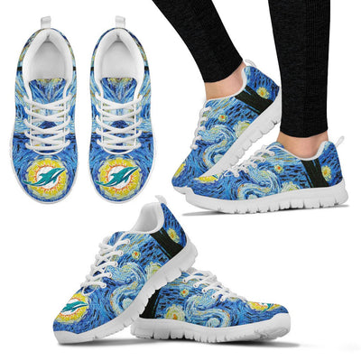 Sky Style Art Nigh Exciting Miami Dolphins Sneakers