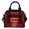 Love Icon Mix Calgary Flames Logo Meaningful Shoulder Handbags