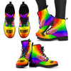 Colorful Rainbow Detroit Red Wings Boots