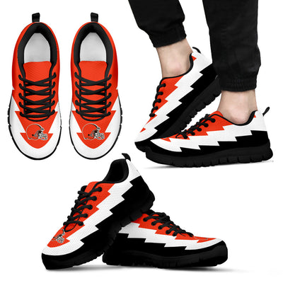 Jagged Saws Creative Draw Cleveland Browns Sneakers