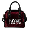 My Perfectly Love Valentine Fashion Akron Zips Shoulder Handbags