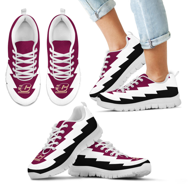 Cool Central Michigan Chippewas Sneakers Jagged Saws Creative Draw