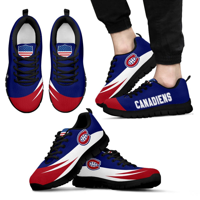 Awesome Gift Logo Montreal Canadiens Sneakers