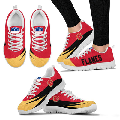 Awesome Gift Logo Calgary Flames Sneakers