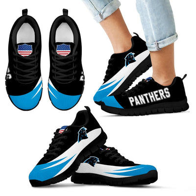 Awesome Gift Logo Carolina Panthers Sneakers