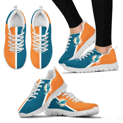 Dynamic Aparted Colours Beautiful Logo Miami Dolphins Sneakers