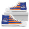 American Flag Boise State Broncos High Top Shoes