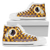 Puzzle Logo With Washington Redskins High Top Shoes