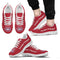 Wave Red Floating Pattern Montreal Canadiens Sneakers