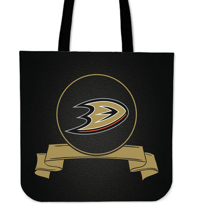 Score Art Anaheim Ducks Tote Bags