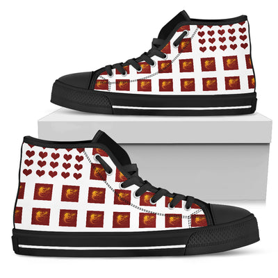 Cool Baltimore Orioles High Top Shoes Chocolate Lovely Gift Valentine