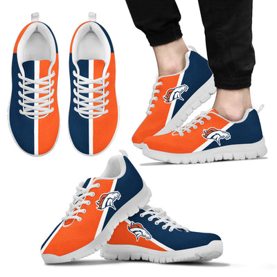 Dynamic Aparted Colours Beautiful Logo Denver Broncos Sneakers