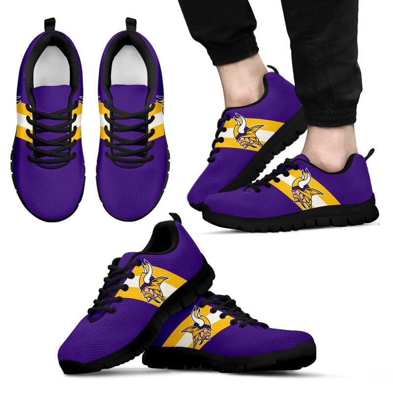 Three Colors Vertical Minnesota Vikings Sneakers