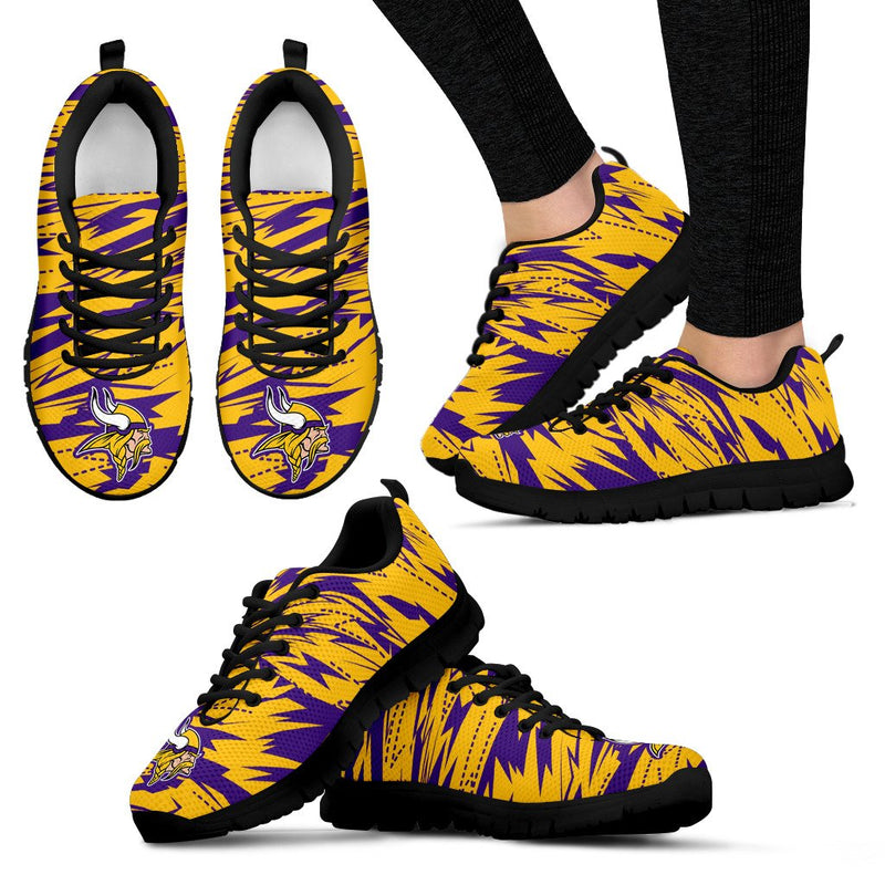 Brush Strong Cracking Comfortable Minnesota Vikings Sneakers
