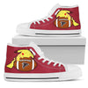 Pikachu Laying On Ball Atlanta Falcons High Top Shoes