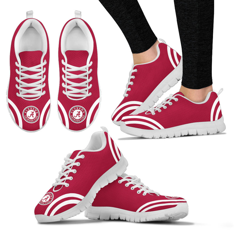 Lovely Curves Stunning Logo Icon Alabama Crimson Tide Sneakers
