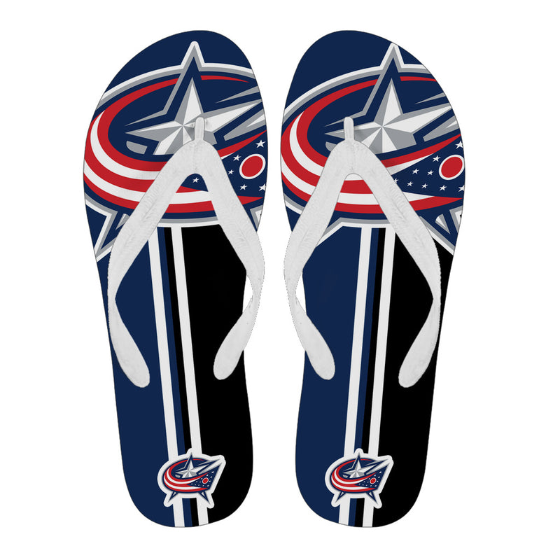Great Columbus Blue Jackets Fan Gift Two Main Colors Flip Flops