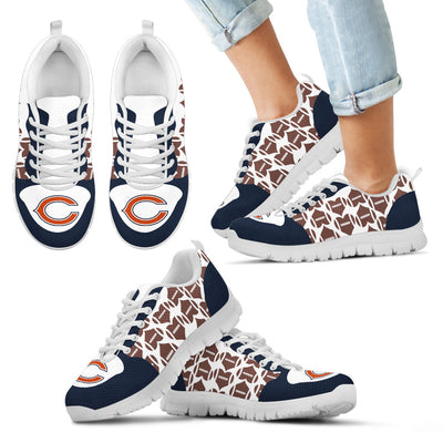 Great Football Love Frame Chicago Bears Sneakers