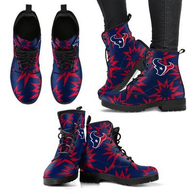 Dizzy Motion Logo Houston Texans Boots