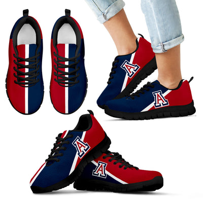 Dynamic Aparted Colours Beautiful Logo Arizona Wildcats Sneakers