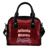 Love Icon Mix Atlanta Braves Logo Meaningful Shoulder Handbags