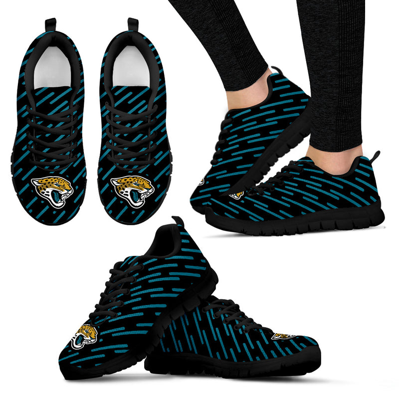 Marvelous Striped Stunning Logo Jacksonville Jaguars Sneakers