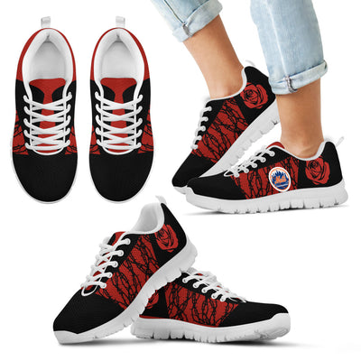 Rose Plant Gorgeous Lovely Logo New York Yankees Sneakers