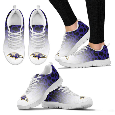 Leopard Pattern Awesome Baltimore Ravens Sneakers