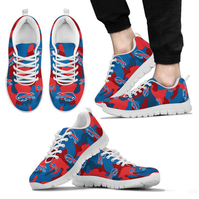 Buffalo Bills Cotton Camouflage Fabric Military Solider Style Sneakers