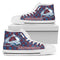 Puzzle Logo With Colorado Avalanche High Top Shoes
