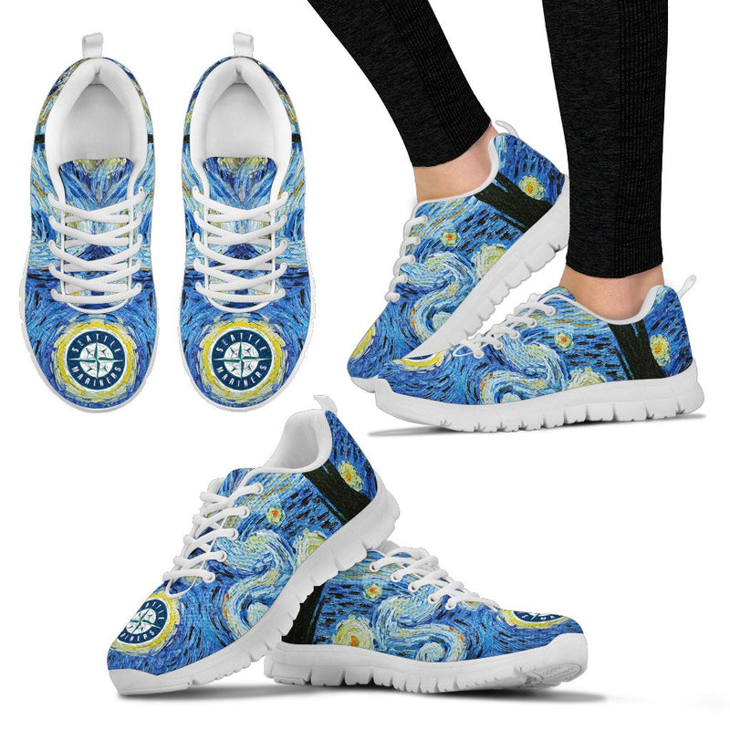 Sky Style Art Nigh Exciting Seattle Mariners Sneakers