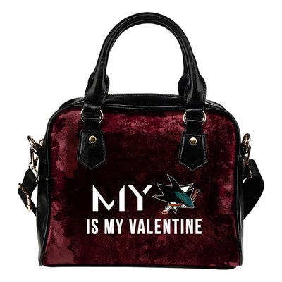 My Perfectly Love Valentine Fashion San Jose Sharks Shoulder Handbags