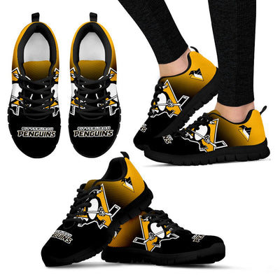 Colorful Unofficial Pittsburgh Penguins Sneakers