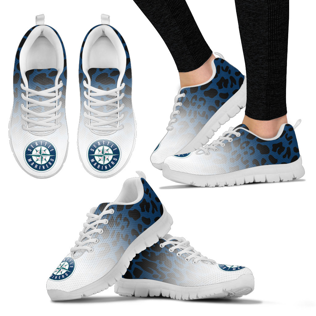 Leopard Pattern Awesome Seattle Mariners Sneakers