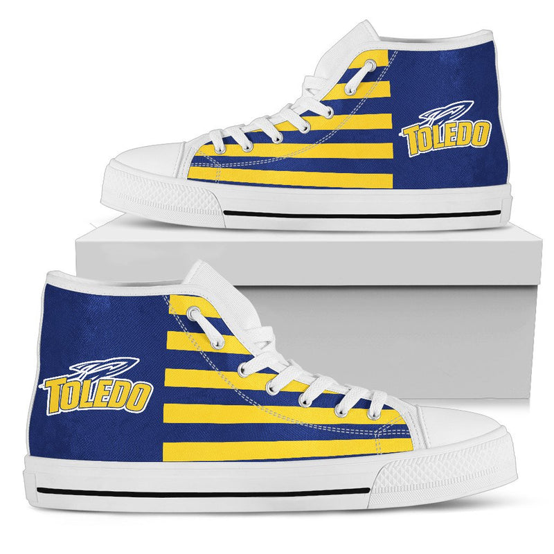 American Flag Toledo Rockets High Top Shoes