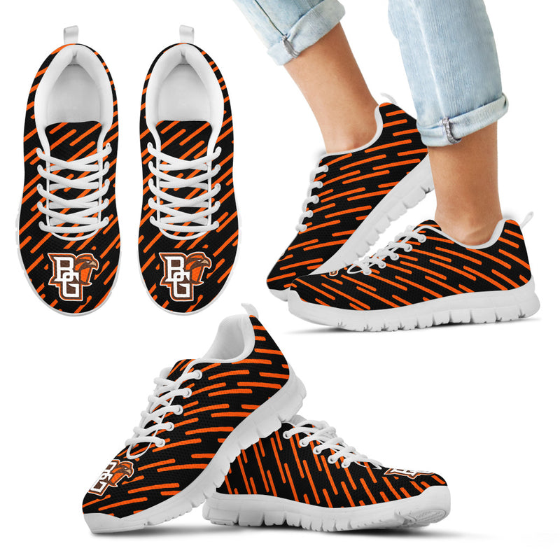 Marvelous Striped Stunning Logo Bowling Green Falcons Sneakers