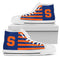American Flag Syracuse Orange High Top Shoes