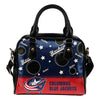 Personalized American Hockey Awesome Columbus Blue Jackets Shoulder Handbag