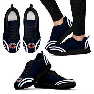 Lovely Curves Stunning Logo Icon Chicago Bears Sneakers