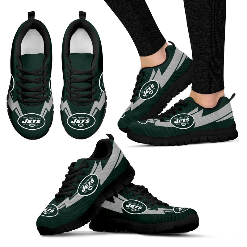Three Amazing Good Line Charming Logo New York Jets Sneakers