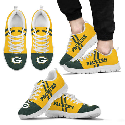 Line Stripe Logo Bottom Green Bay Packers Sneakers