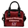 Love Icon Mix Central Michigan Chippewas Logo Meaningful Shoulder Handbags