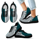 Dynamic Aparted Colours Beautiful Logo Philadelphia Eagles Sneakers
