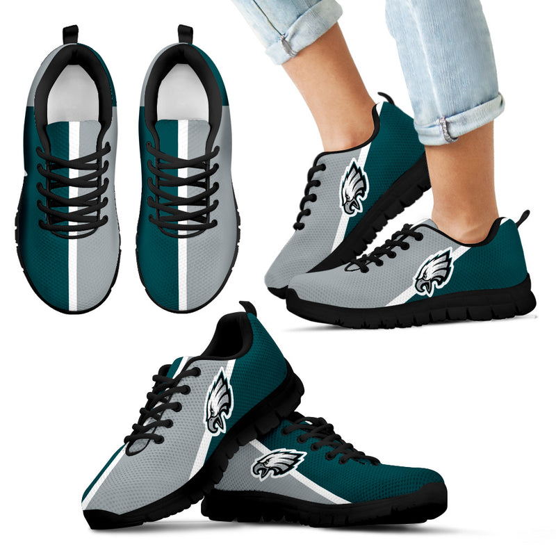 Dynamic Aparted Colours Beautiful Logo Philadelphia Eagles Sneakers
